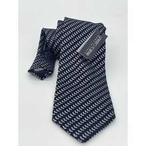 UMBERTO FORNARI Silk tie Made in Italy New Preppy‎ Career Wedding Party Blue